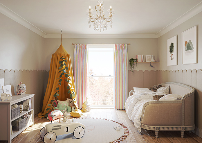 Vintage Stripe, Rainbow - Made to Measure Curtains - Image 14